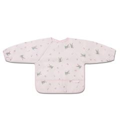 Nepremokavá zásterka s rukávmi Bunny, šedoružová, BabyOno Nepremokavá zásterka s rukávmi Bunny, šedoružová, BabyOno