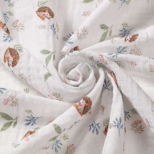 Mušelínové plienky BabyOno, Super Soft mentolové 100% bavlna, 3 ks x 70x70 cm, Ježko