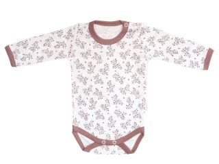 Mamatti Kojenecké body dlouhý rukáv, Happy - bílá s potiskem