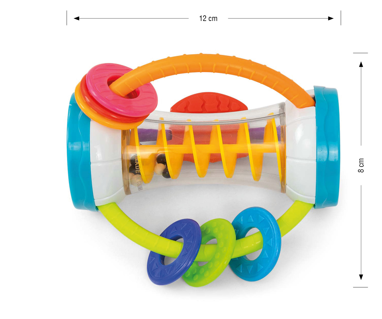 Hrkálka Shaker Milly Mally – hryzátko, zrkadielka, 0m+