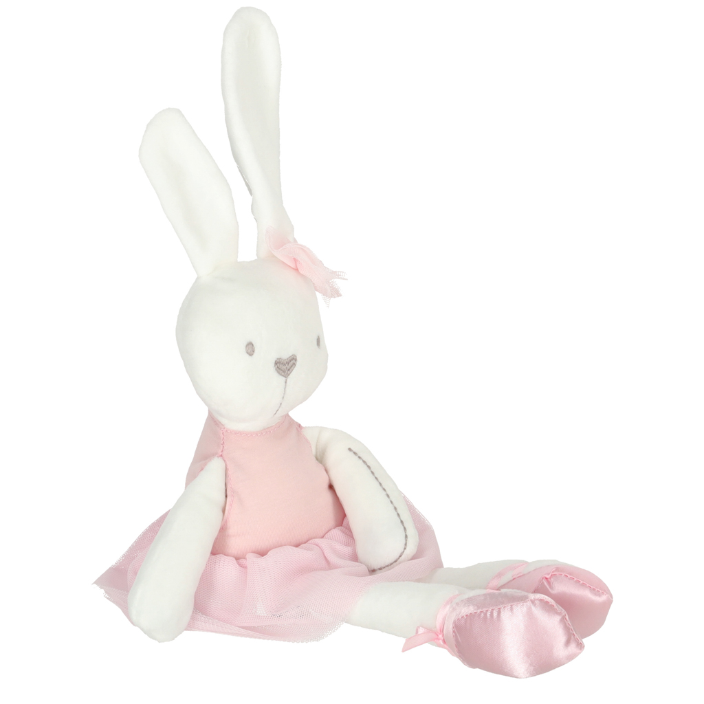 Plyšový maznáčik pre deti Bunny Love, ružový, 46 cm