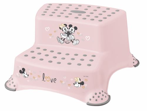 Stolička - schůdky s protišmykovou funkciou - Minnie Mouse, ružová