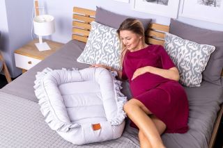 Dámská těhotenská/kojící noční košile Luna, jeans, Be MaaMaa (4)