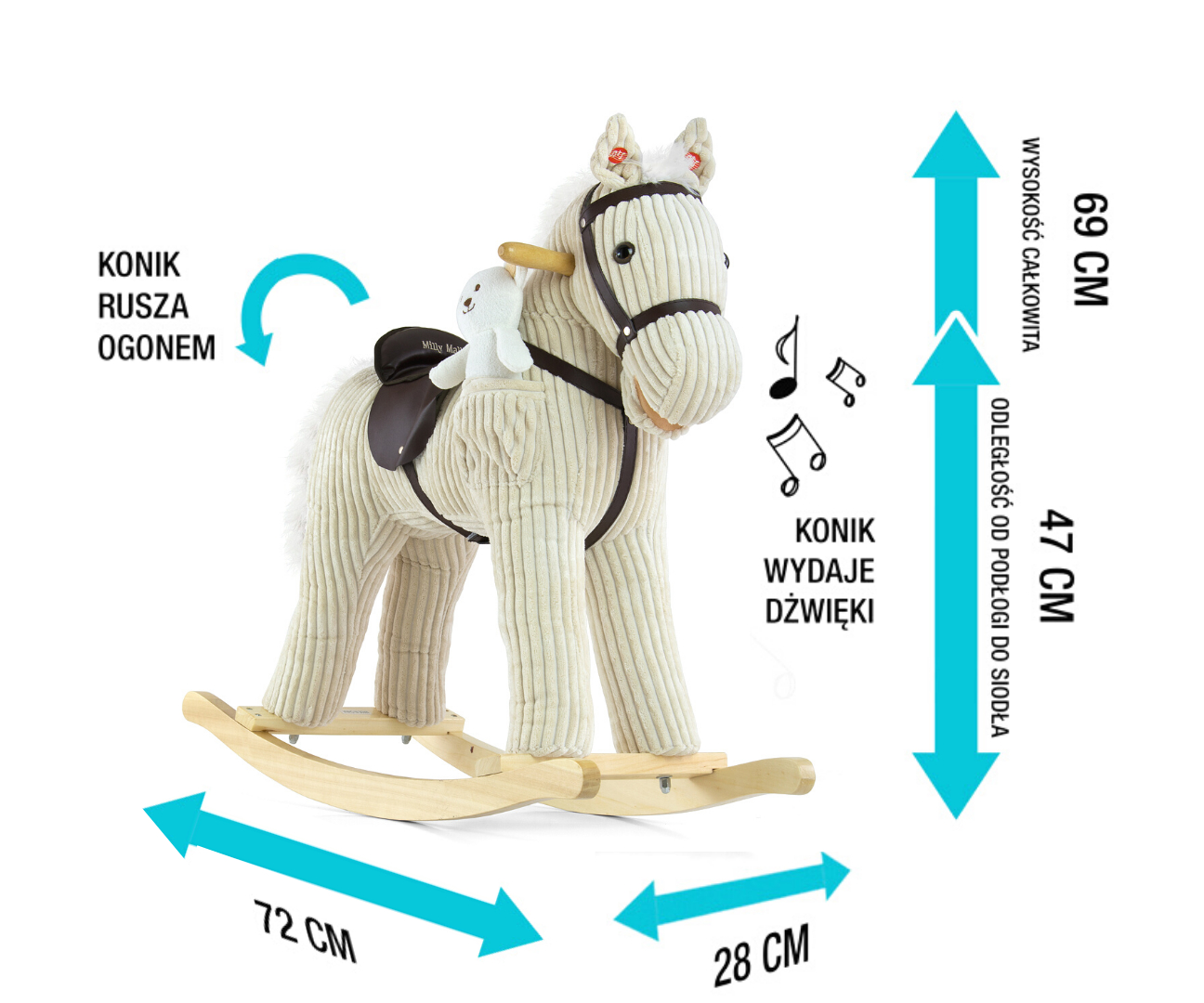 Hojdací koník Pony Luna – Milly Mally
