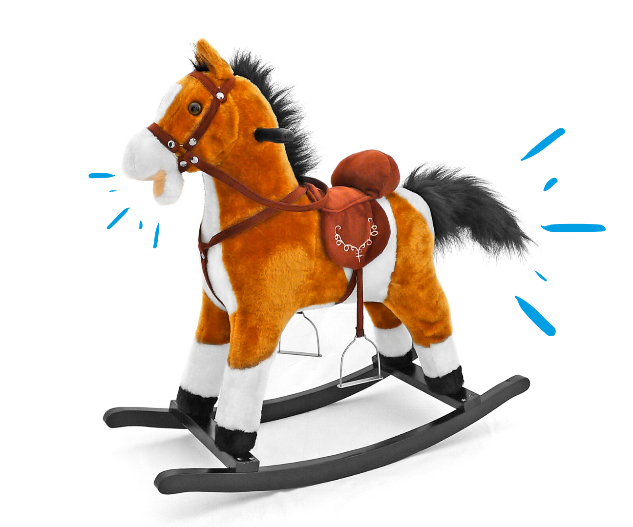 Hojdací koník Mustang Light Brown – Milly Mally
