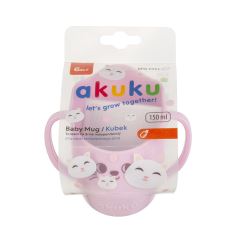 Detský Hrnček s uškami, naklonený - ružový (598195)