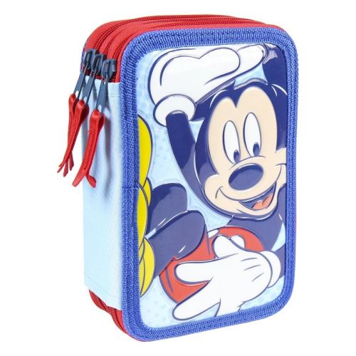 Školský peračník trojposchodový s náplňou Myšiak Mickey 3D (520664)