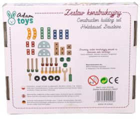 Drevená konštrukčná sada pre deti, 40 dielov Adam Toys (9)
