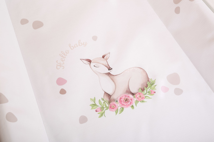 Sensillo Měkká přebalovací podložka Pastelová srnka 70×50 cm