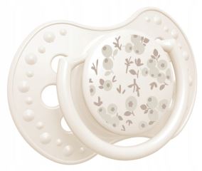 Dynamický cumlík 6-18m, 2 kusy, silikón, symetrický, neruší saciu reflex, Blossom Girl (2)