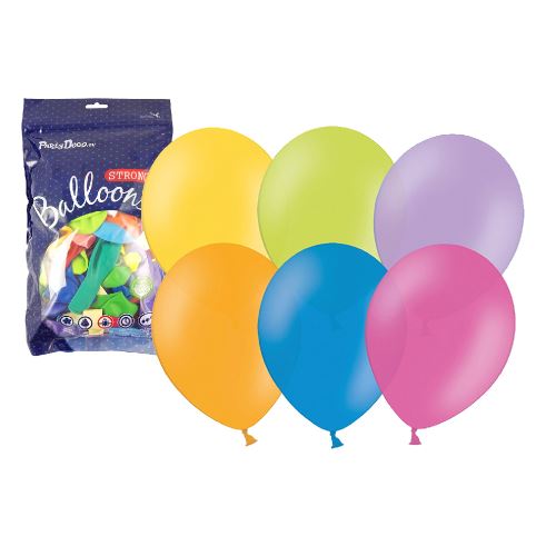 Nafukovací balónik metalický 27 cm - 1ks, mix farieb (232591)