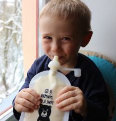 Domky Klasická plnitelná kapsička - malovaná kresba (2)