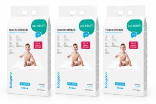 Komplet Hygienické podložky BabyOno 60×90 cm – komplet 3 balenia (30+6 ks zadarmo)