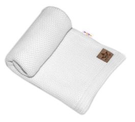 Luxusná deka, dečka BASIC, 80x90cm - biela (1)
