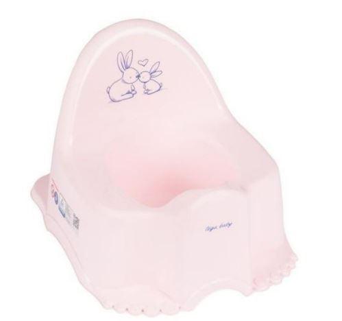 Nočník s melódiou Eco Bunny - ružový