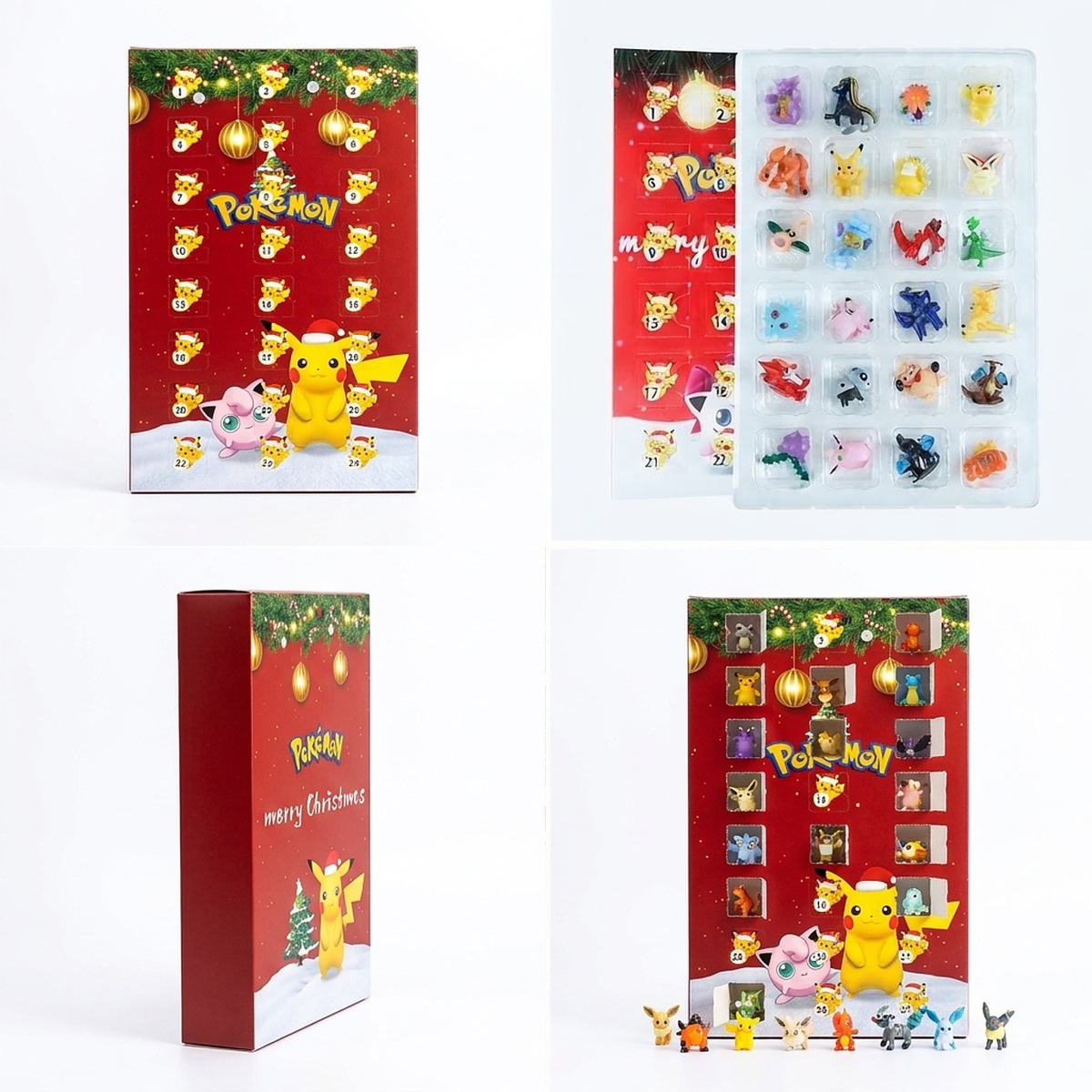 Adventný kalendár Pokémon s figúrkami Christmas collection