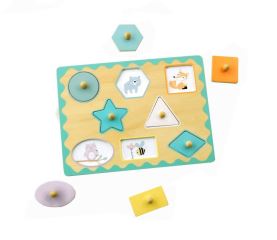Adam Toys Edukačná vkladačka s úchytmi - tvary (1)