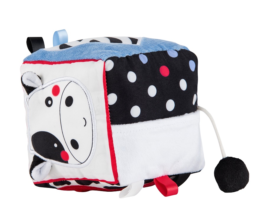 Zmyslová edukačná kocka MIDI 10cm, GAGAGU - viacfarebná