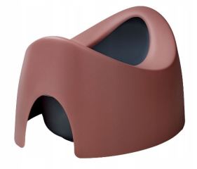 Obojstranný, ergonomický nočník Teggi, ružová/sivá