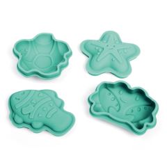 Bigjigs Toys Silikónové formičky zelené Eggshell (1)