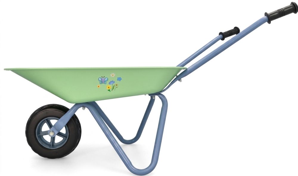 Detské záhradné koliesko Adam Toys, zelené, 3+