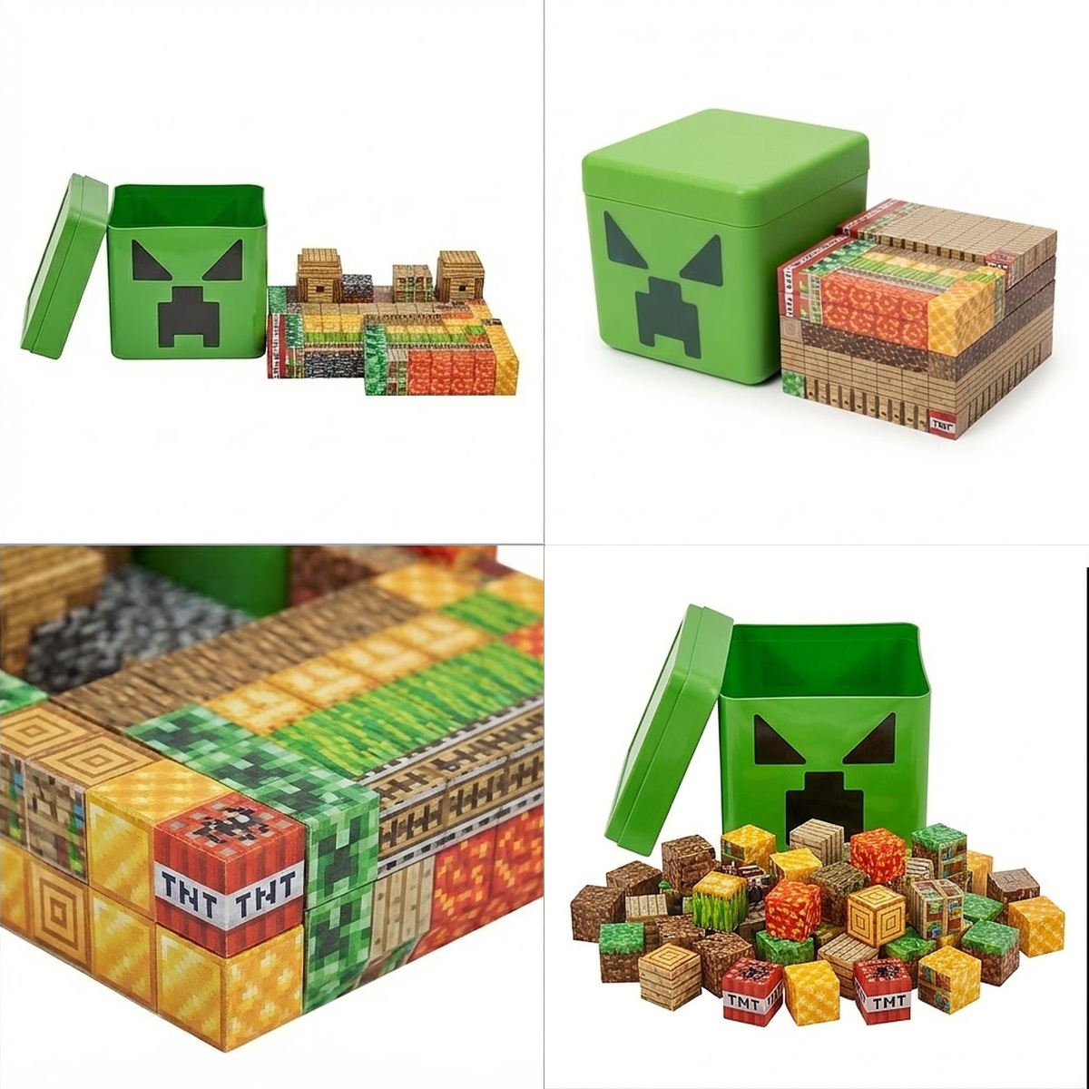 Magnetická stavebnice Minecraft v krabici MAXI Creeper 305ks