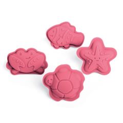 Bigjigs Toys Silikónové formičky ružové Coral (4)