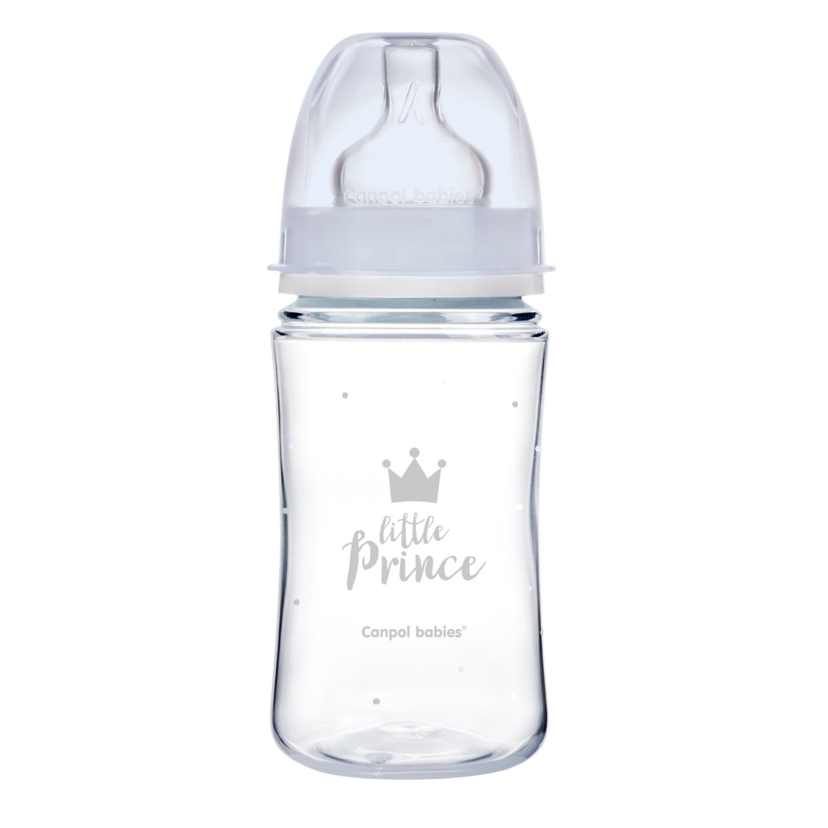 Dojenčenská fľaša 240 ml, ROYAL BABY antikoliková, modrá