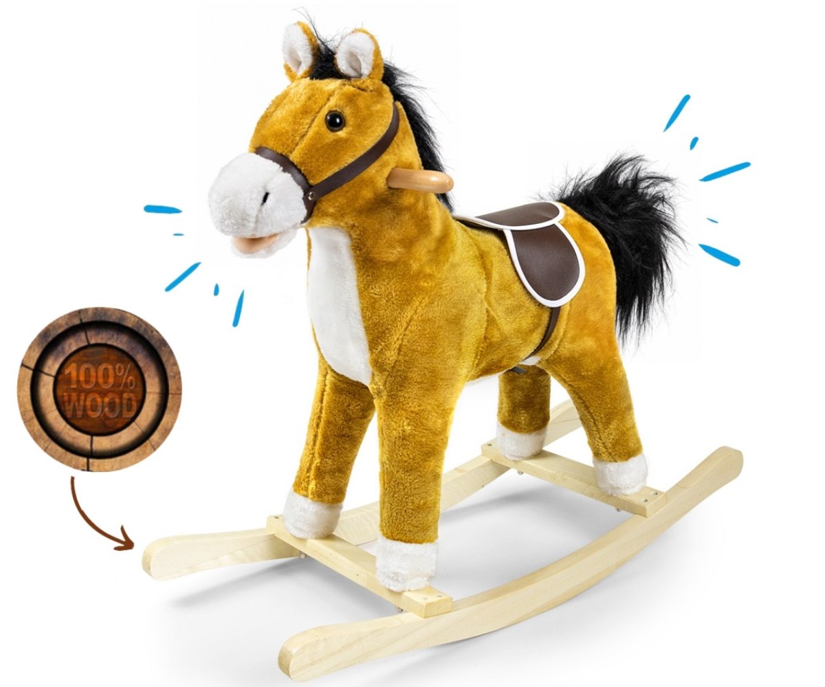 Houpací kůň Teddy Light Brown – Milly Mally