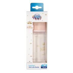 Dojenčenská fľaša 240 ml, ROYAL BABY Little Princess antikoliková, ružová (1)