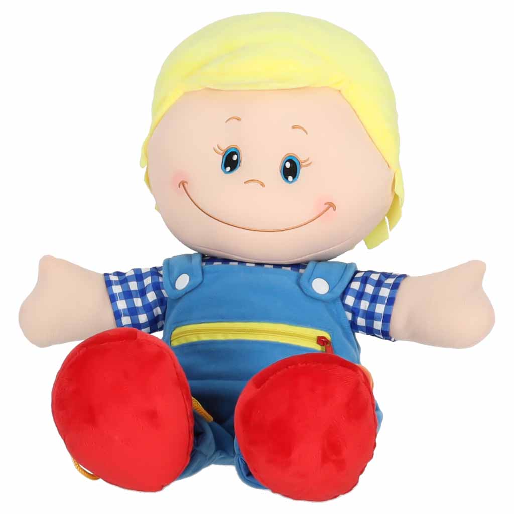 Montessori látková bábika Maxík – senzorická maznavá bábika