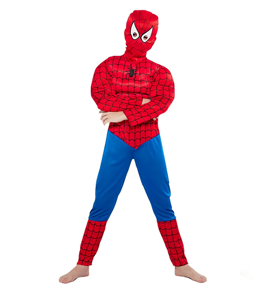 Detský kostým Svalnatý Spiderman 122-134 L