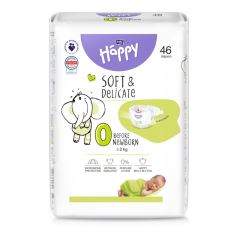 Bella Baby Happy Soft &amp; Delicate Plienky Before Newborn 0, do 2 kg