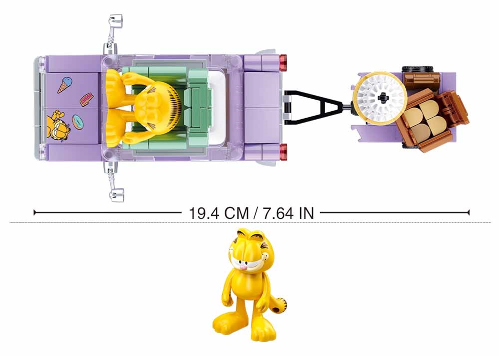 Sluban Builder M38-B1222 Garfieldova bláznivá jazda
