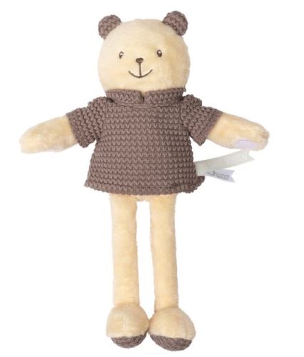 CHICCO plyšový medvedík s hrkálkou My Sweet Doudou. béžový