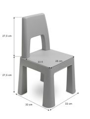 Súprava detského nábytku TOYZ MONTI 1+2, ružová/biela (573630)