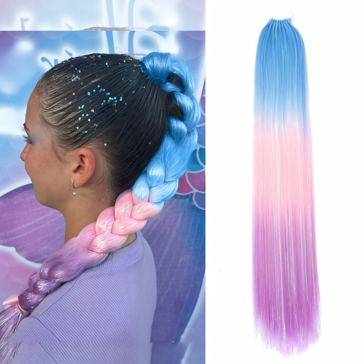 Copík s gumičkou Unicorn Fantasy 60cm