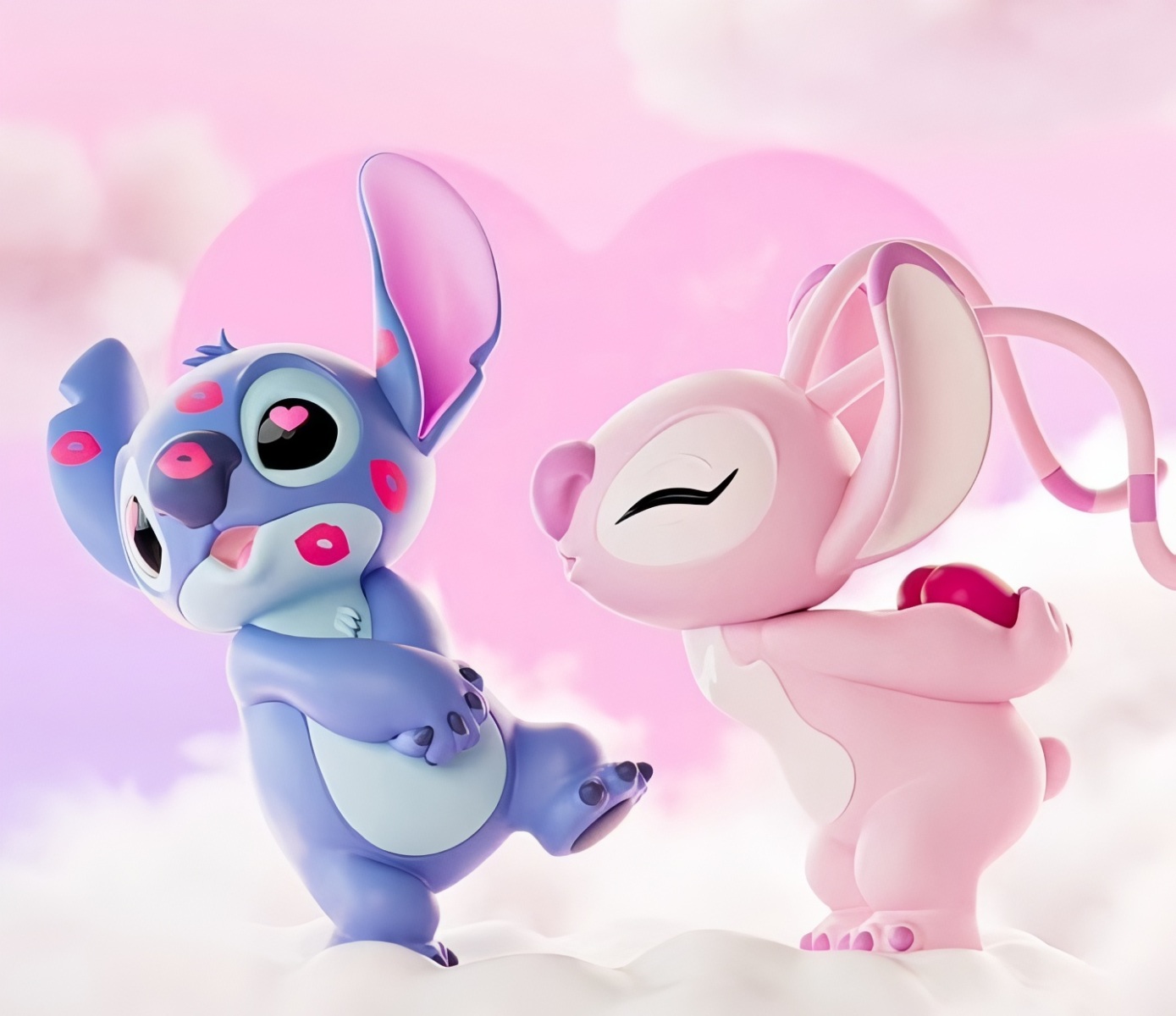 Sada figúrok Lilo a Stitch so stojanom
