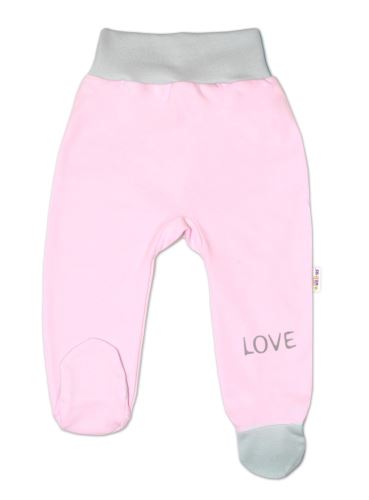Kojenecké polodupačky, růžové - Love