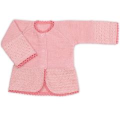 Luxusná pletená sada, kabátik, polodupačky a čiapky, 3D - púdrovo růžová (3) Luxusná pletená sada, kabátik, polodupačky a čiapky, 3D - púdrovo růžová (3)