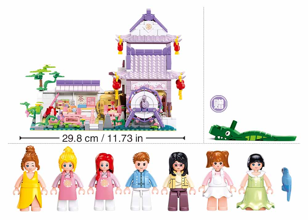 Sluban Girls Dream M38-B1078 Čajovňa s okrasnou záhradou