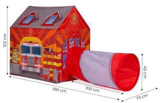 Detský stan s tunelom Hasičská stanica – detské ihrisko (8)