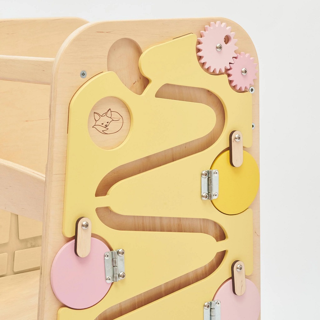 BusyKids Roztúca učiaca veža Play 5v1 75 cm