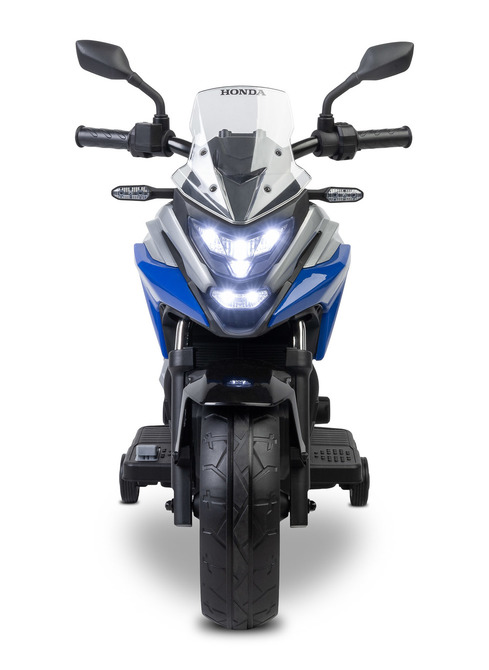 Elektrická motorka Honda NC750X pre deti – LED, USB, 3-8 rokov, modrá, čierna
