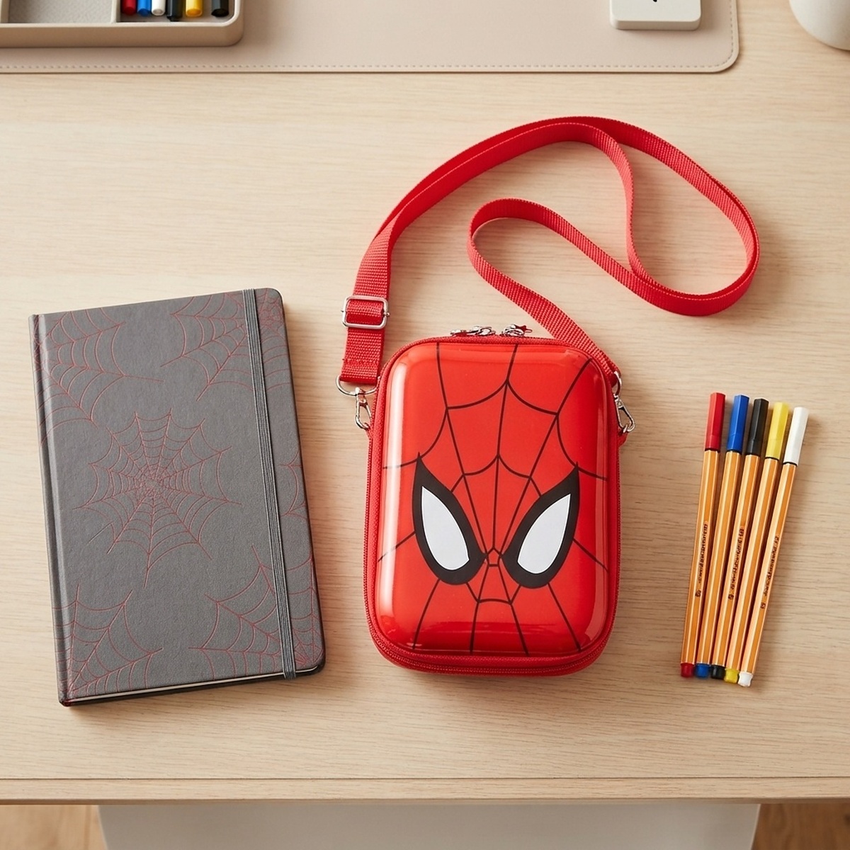 Detská taška cez rameno Spiderman Red