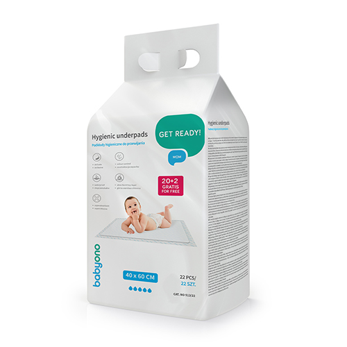 Hygienické podložky 40×60 cm 20 ks + 2 ks, absorpčné