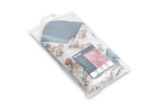 Zavinovačka pre bábätko, mušelín, bavlna - Dráčik modrý, jeans (569949)