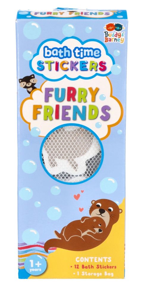 Buddy & Barney Penové samolepky do vane Chlpáči 12 ks