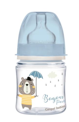 Antikoliková fľaštička Canpol Babies Easy Štart - Bonjour, 120 ml