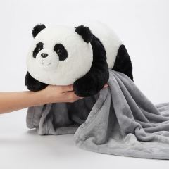 Maxi plyšová panda s dekou Big buddy 45cm 2v1 (5)